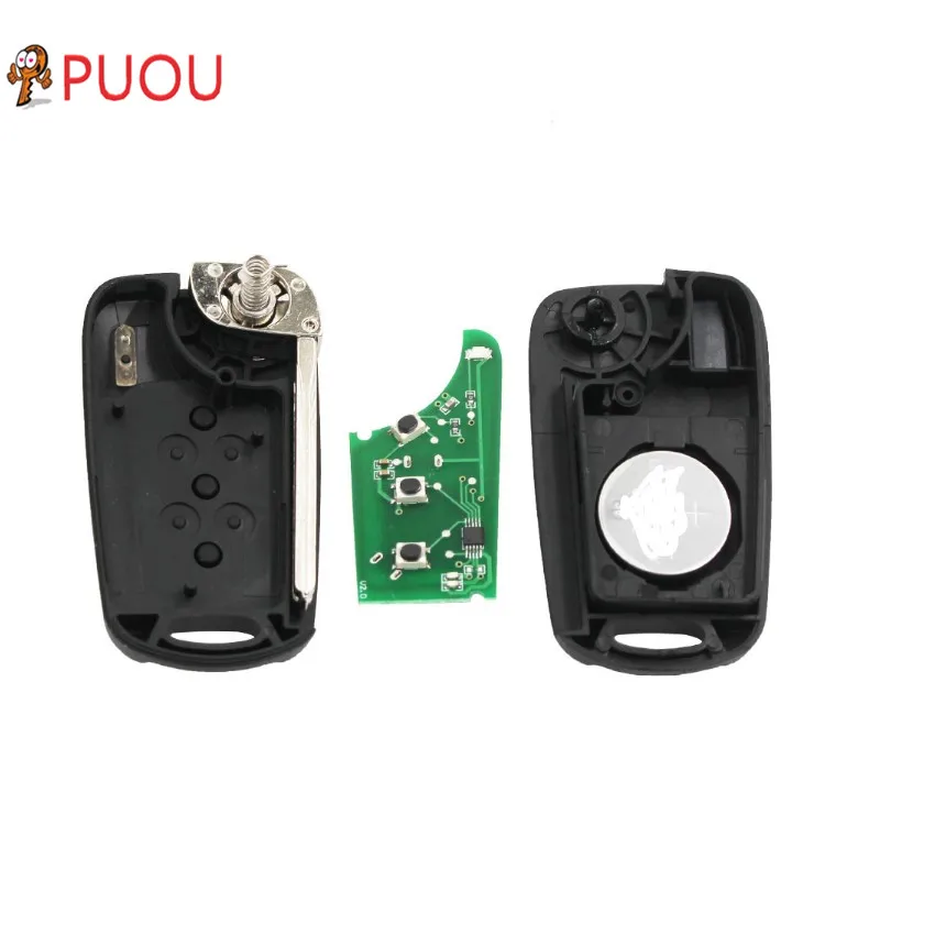 3 кнопки складной пульт дистанционного ключа для hyundai Fob 433 МГц Elantra 2010 2011 2012 2013 чип ID46
