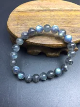 

Natural Blue Moonstone Bracelet jewelry Women Fine crystals