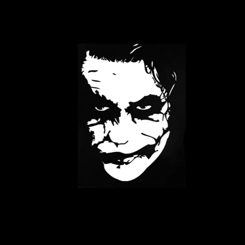 

Joker Face Funny Decal Silver Car Auto Stickers for Bumper Window Car Decorations Creativity Waterproof KK Vinyl,15cm*22cm
