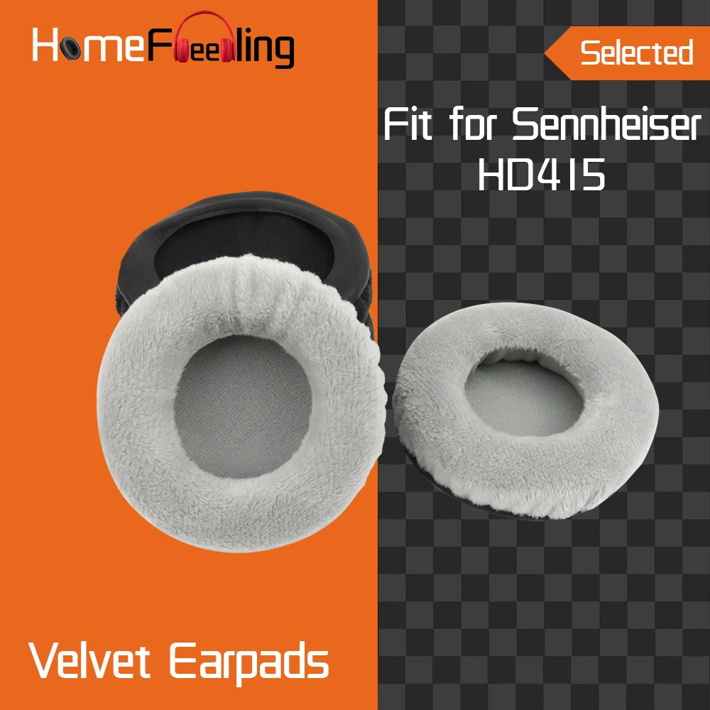 Homefeeling Earpads for Sennheiser HD415 Headphones Earpad Cushions Covers Velvet Ear Pad Replacement