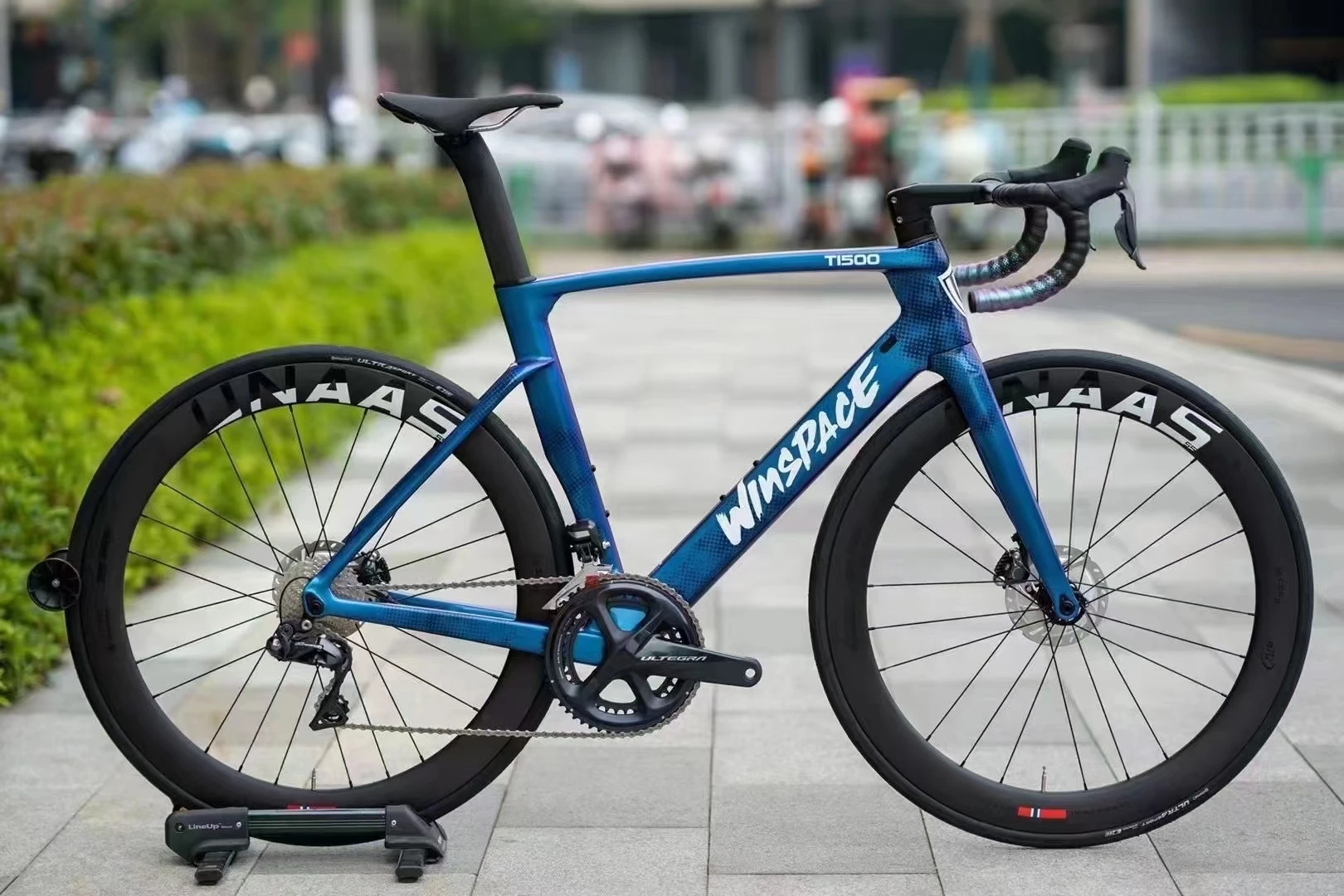 Winspace T1500 Frameset Pearlescent Blue /stealth Black/turbulent Blue