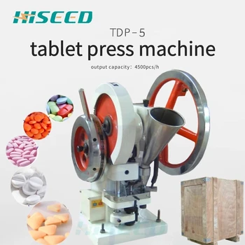 

HISEED high quality salt tablet press machine tdp5 tablet press machine handheld tablet press pill tablet press machine
