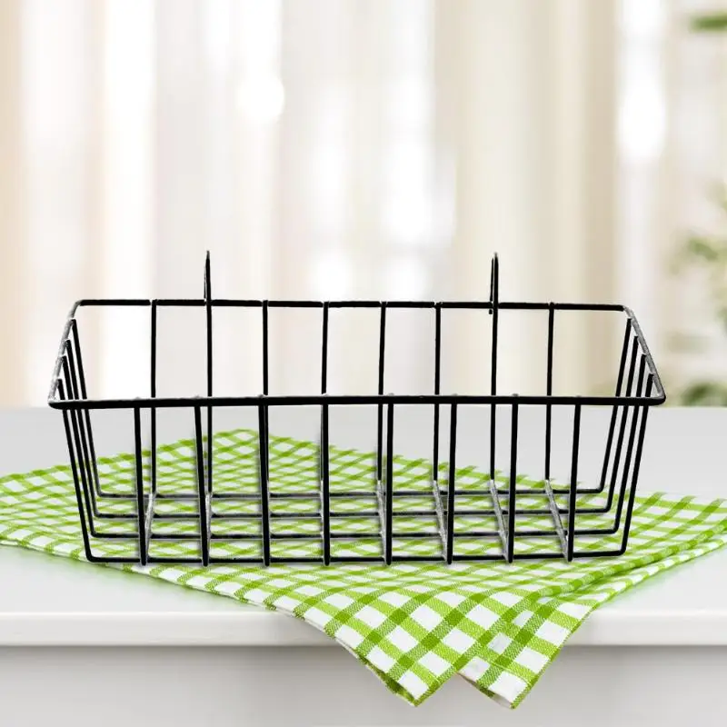 

Iron Wall Mounted Storage Holder Hanging Basket Shelf Container Organizer