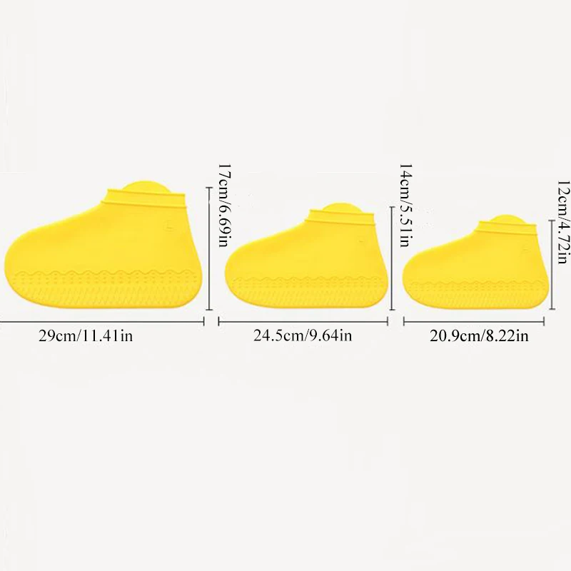 New Non-slip Reusable Shoe Covers Waterproof Silicone Rubber Boots Overshoes Unisex Solid Outdoor Camping Shoes Accessories