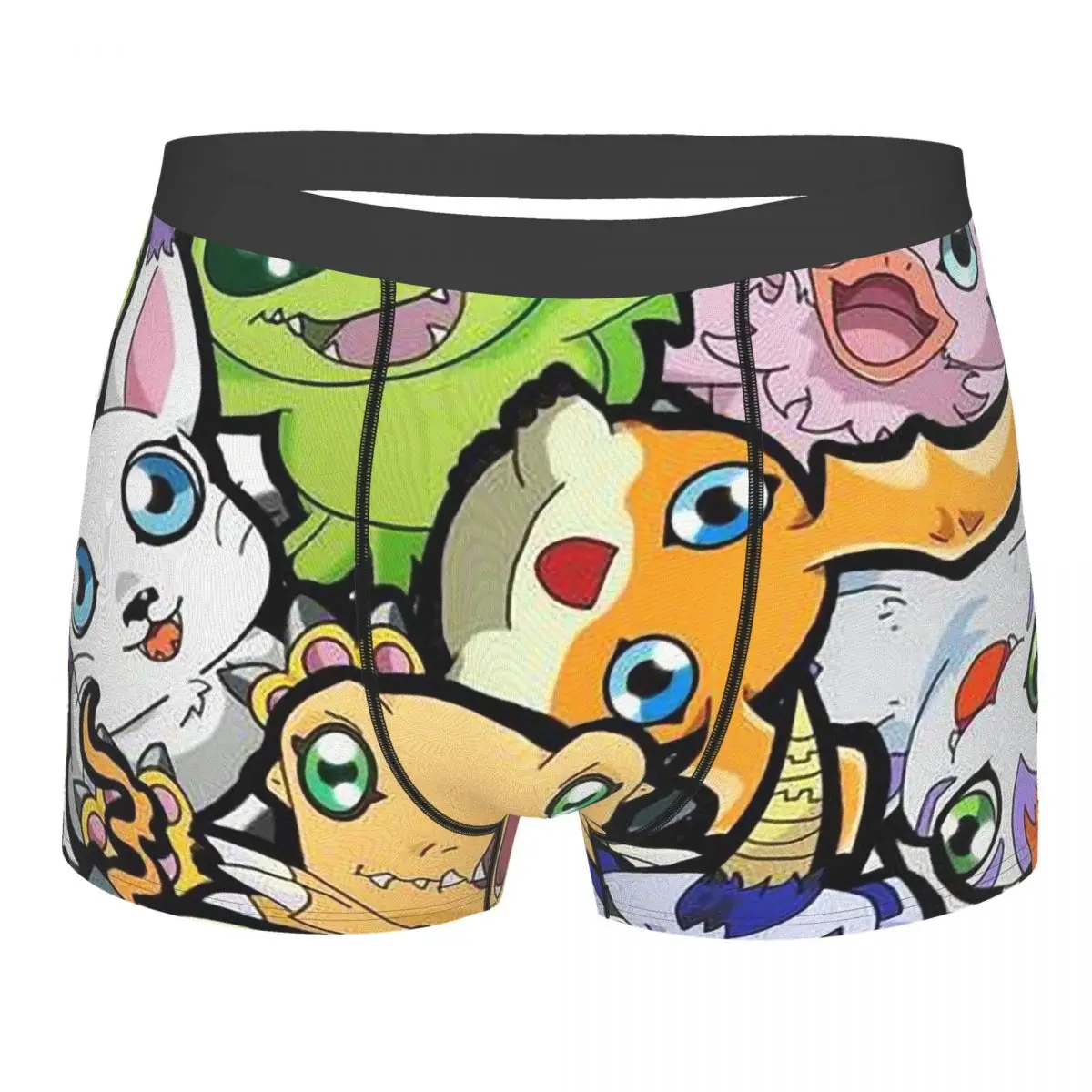 

Digimon Digimon Adventure Anime Television Series Underpants Homme Panties Men's Underwear Print Shorts Boxer Briefs