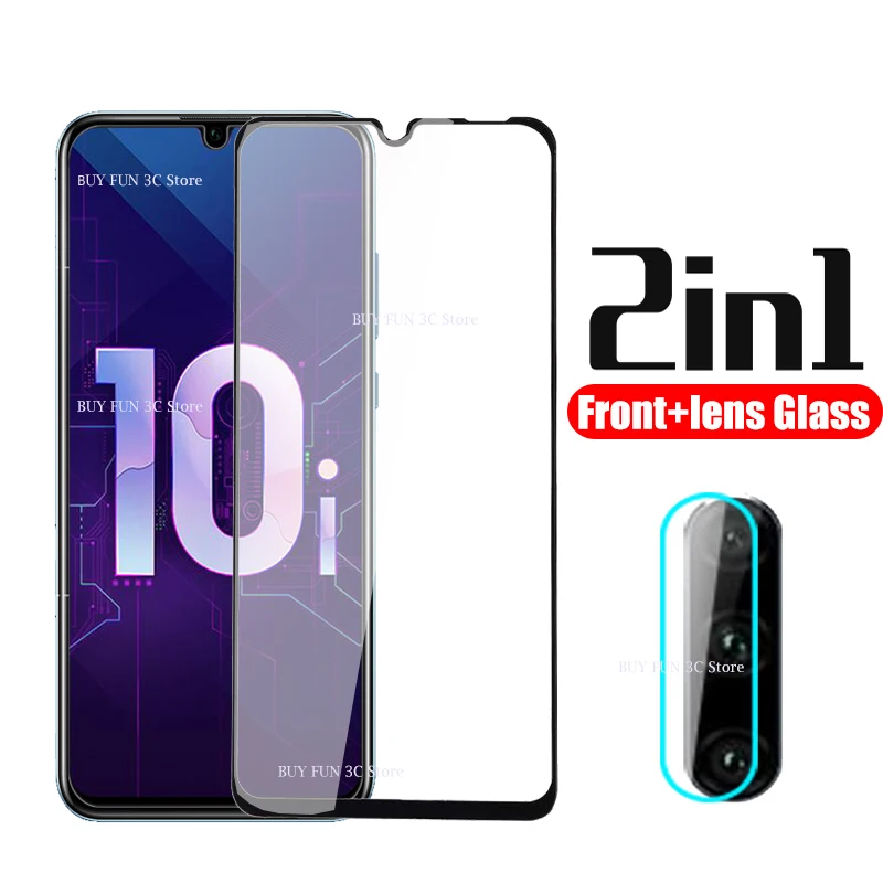 Защитное стекло 2 в 1 для huawei honor 10i защита объектива камеры на honer 10 i honor10i HRY LX1 honor10