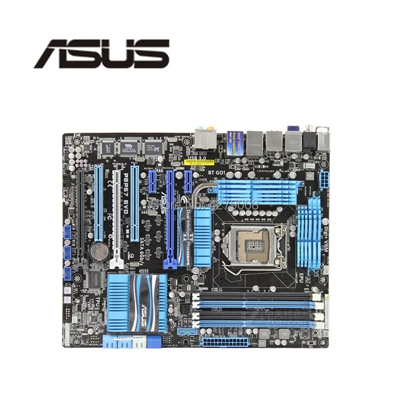 Разъем LGA 1155 USB3.0 SATA3.0 для ASUS P8P67 EVO рабочего Материнская плата P67 i3 i5 i7 DDR3 используется