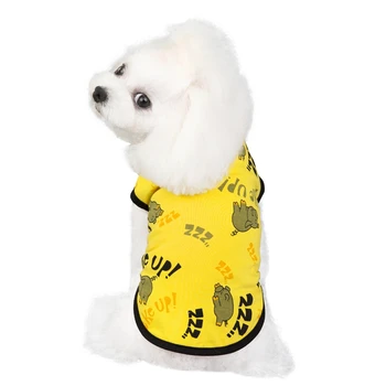 

Hot Summer Dog Vest Pet Clothes Spring Printed Vest For Cats And Dogs Dog Costume Cotton Sleeveless Shirt Pet Outfits Puppy Vest