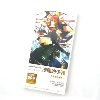 

90pcs/box Black Bullet Anime Postcard Greeting Card Message Card Christmas Gift Toys for Children