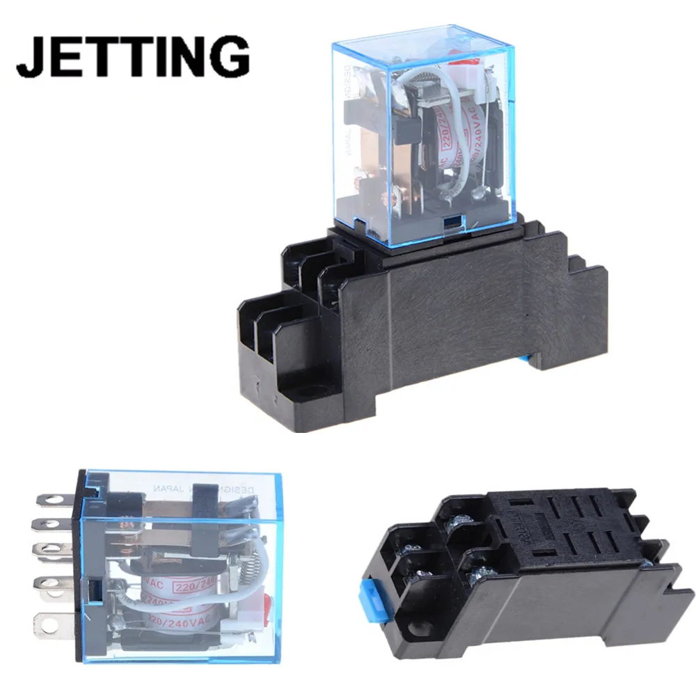 PTF08A LY2NJ HH62P Relay 220V AC Coil General Purpose Dpdt Micro Mini Relay Or Socket Base Holder