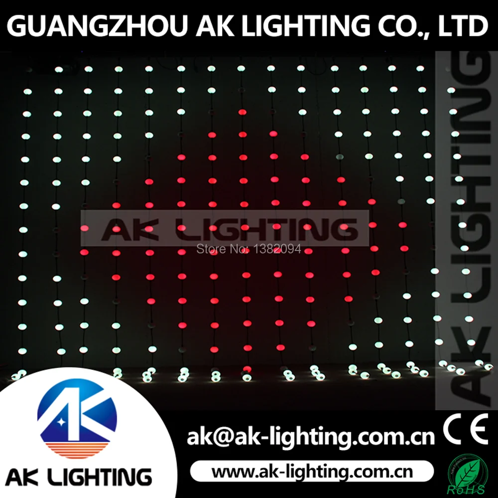 AK LIGHTING 30 шт. светодиодный 3D пиксельный шар 50 мм RGB