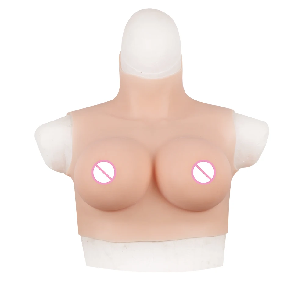 Herpinker Realistic Silicone Breast Forms for Crossdresser Fake Boobs Enhancer Drag Queen Shemale Transgender C D ECup tits (11)