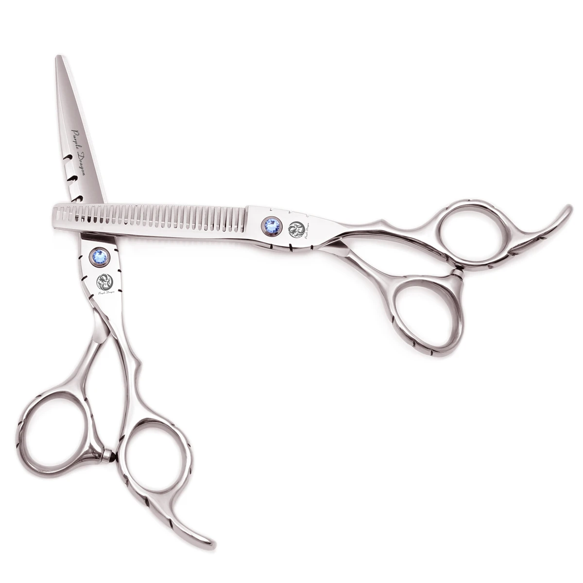 Парикмахерские ножницы 6 0 &quotфиолетовый дракон японский 440C 1010 # для стрижки волос