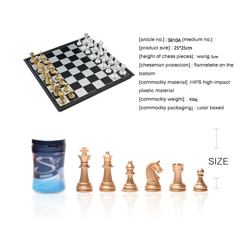 New Folding Portable Chess Board Magnetic Travel Chess Set For Kids And Adults Medieval International Best Gift