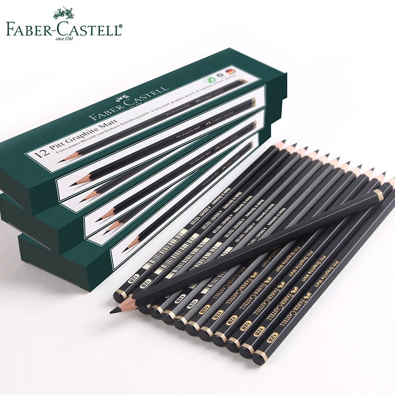 Faber-Castell Premium Sketch Drawing Pencil Hb 2B 4B 6B 8B 10B 12B 14B Matite Standard Morbide Non Tossiche Forniture