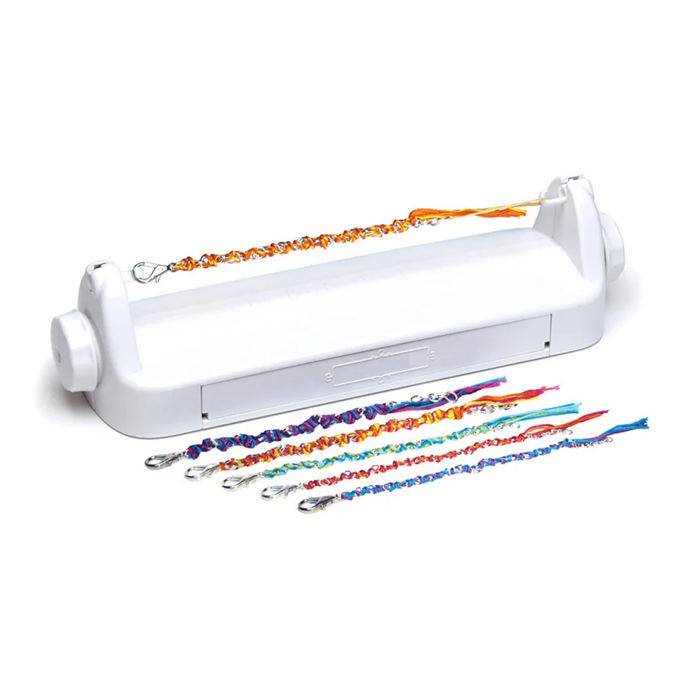 Goede Draad Weven Kit Craft Spinning Loom ABS Kids Gift Vriendschap Kettingen Wit Armband Maker