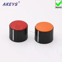 5 шт. KNZ-20-6.0 потенциометра резиновые пластиковые цветные ручки поворотный переключатель диапазонов шляпа винтовое соединение