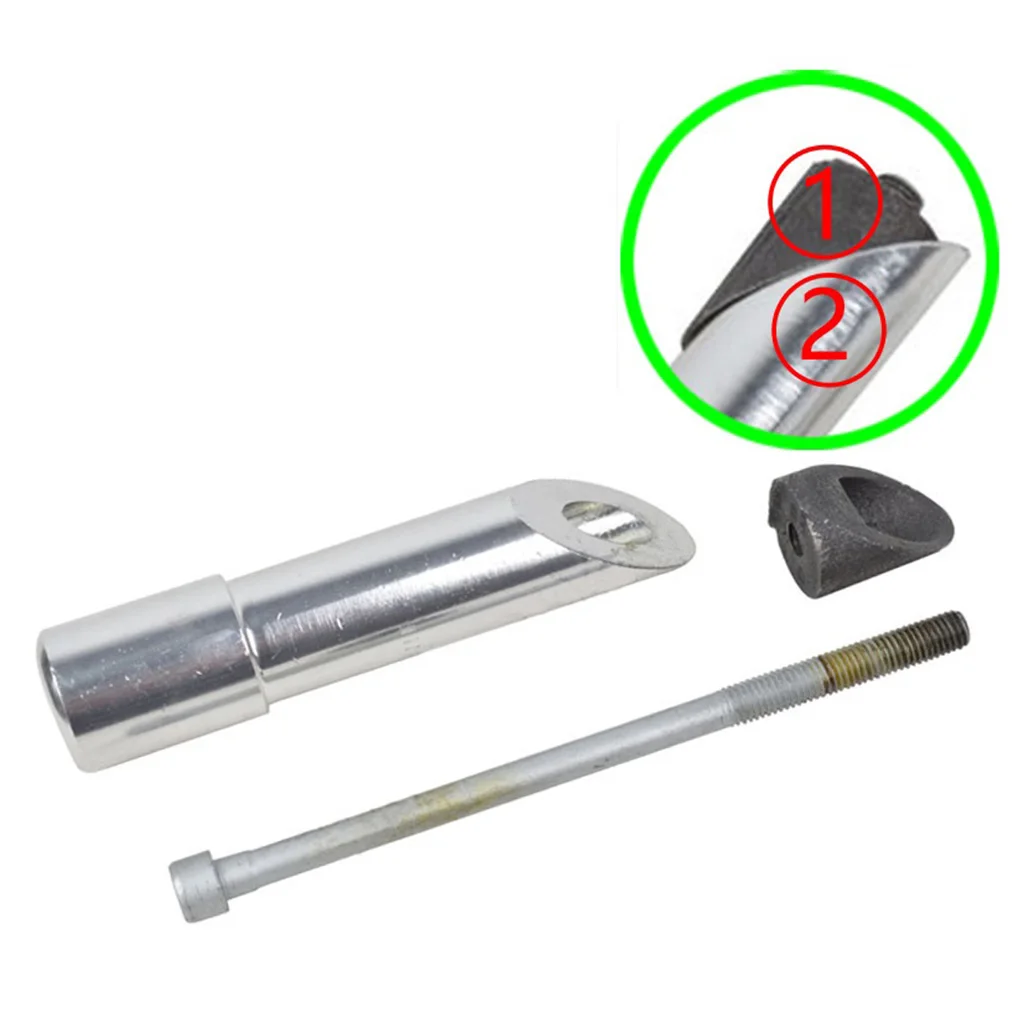 130mm Folding Bicycle Quill Stem Adapter MTB Bike Stem Adaptor Riser 22.2/25.4mm High Strength Lightweight Aluminum Alloy Parts