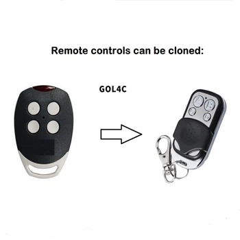 

For GOL4C remote control transmitter replacement, clone 433.92/433MHz fixed code key fobs