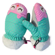 1 пара, нескользящие спортивные детские лыжные перчатки для девочек, не теряющиеся, для улицы, зимние, теплые, ветрозащитные, водонепроницаемые, тканевые, зимние варежки