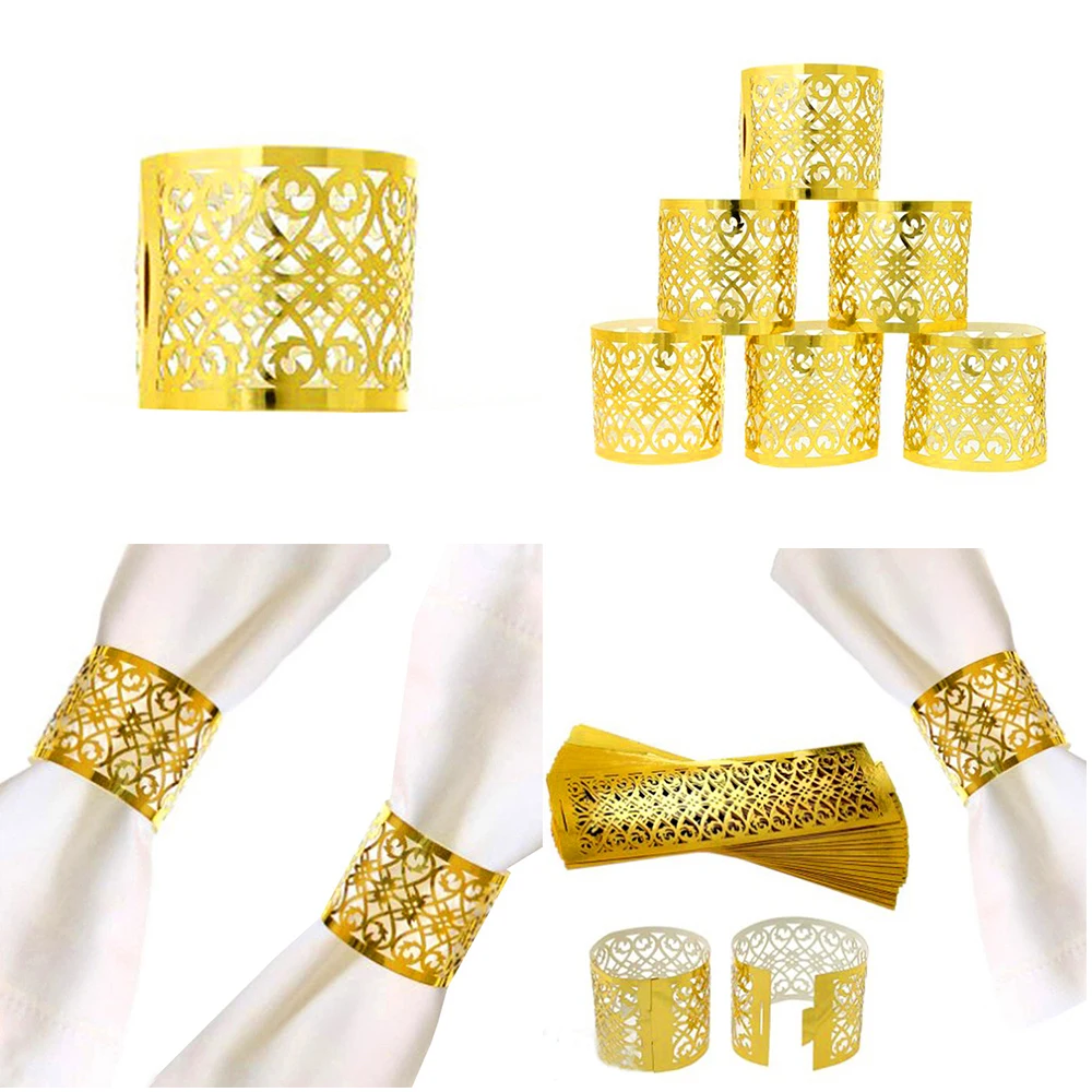 anéis de guardanapo para decoração de mesa de casamento saia princesa príncipe strass ouro anéis de guardanapo titular fontes do partido quente