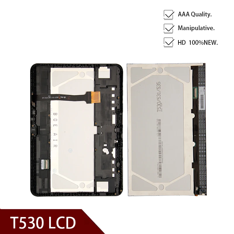 Original 10.1inch LCD Display For Samsung Galaxy Tab 4 SM-T530 T535 Touch Screen Digitizer Assembly with Frame | Компьютеры и офис