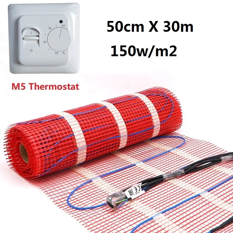 Electric Underfloor Heating mat kit,150w per m2 All sizes available 