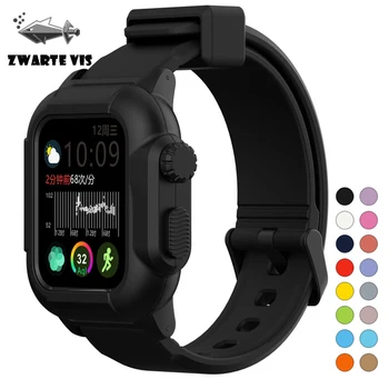 

Outdoor Sport case+Strap For Apple Watch band apple watch 4 3 5 44mm/40mm/42mm waterproof For Iwatch band Bracelet case cover