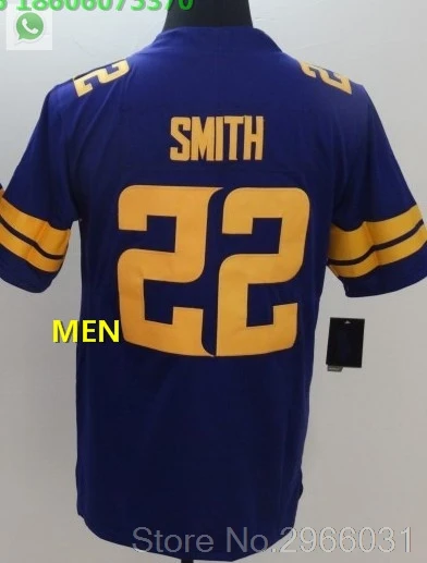 For men Vikings Мужские взрослые Джерси 14 Стефон диггз 19 adam thielen 22 чехол Keenum 7 Harrison 33 Dalvin Cook Smith Adam Minnesota - Цвет: For men