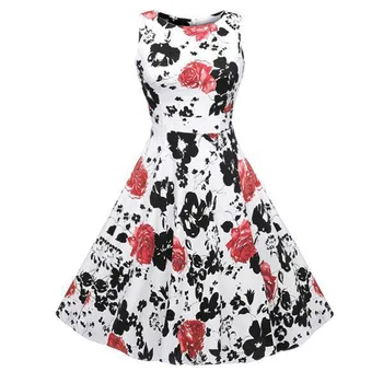 

Madam clothing OWLPRINCESS2019 summer broken beautiful round collar sleeveless bowknot big pendulum type dress