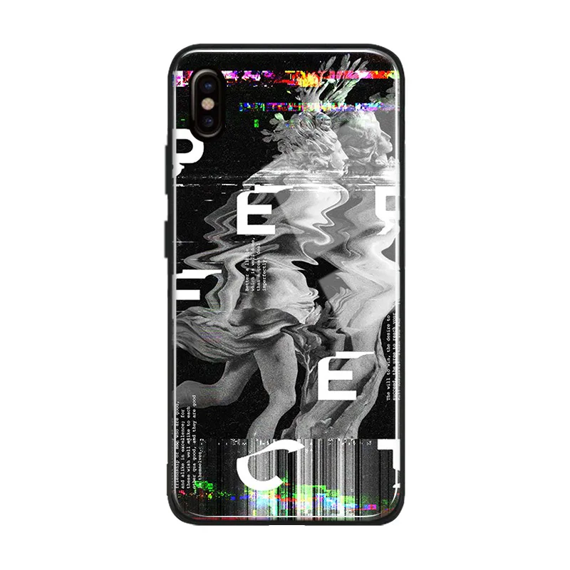Мягкий силиконовый чехол с абстрактными блестками для Apple iPhone 6 6s 7 8 Plus X XR XS 11 PRO
