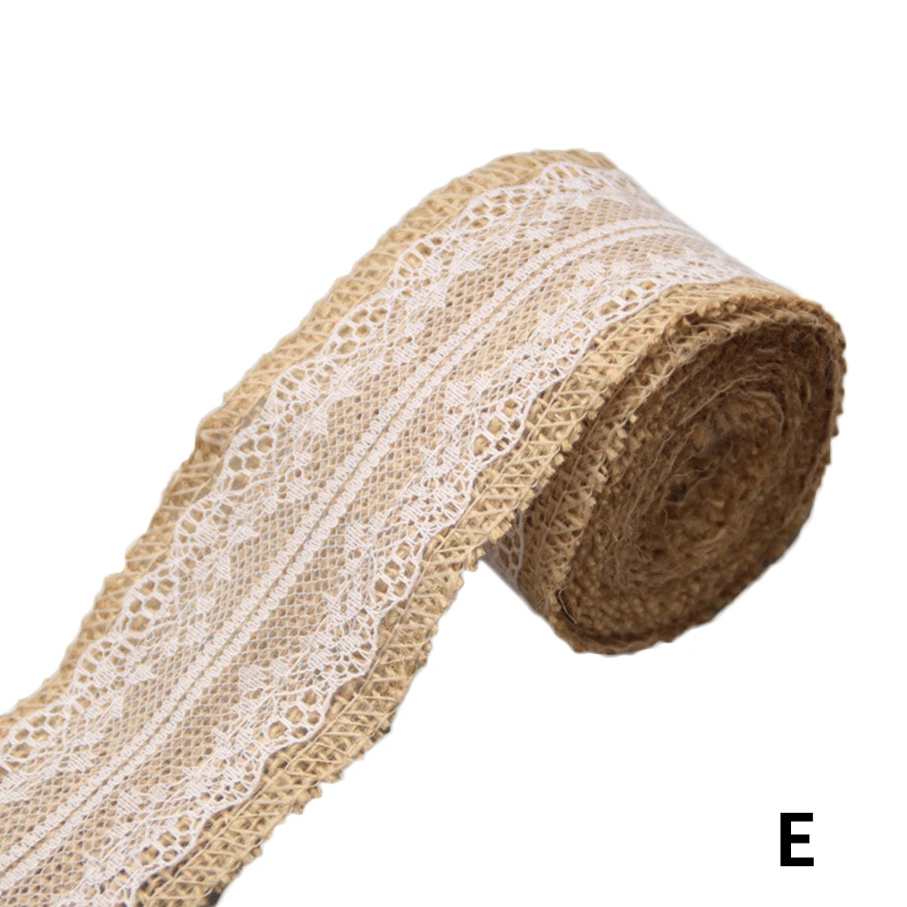 2 рулона/Набор DIY м Мешковина ленты Винтаж сизаль кружева джутовые Hessian