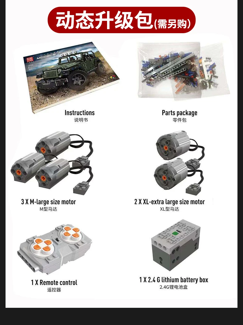 Плесень King Technics 13124 Rc строительные блоки suzuki samurai MOC Jeeps Wrangler Adventure Off-модель дорожного транспортного средства
