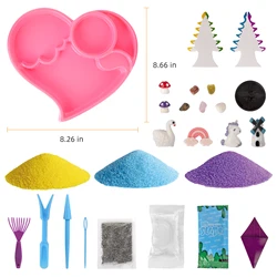 Brinquedos diy para crianças, kit mágico de terrário mágico e jardim zen para presente de aniversário, natal, páscoa