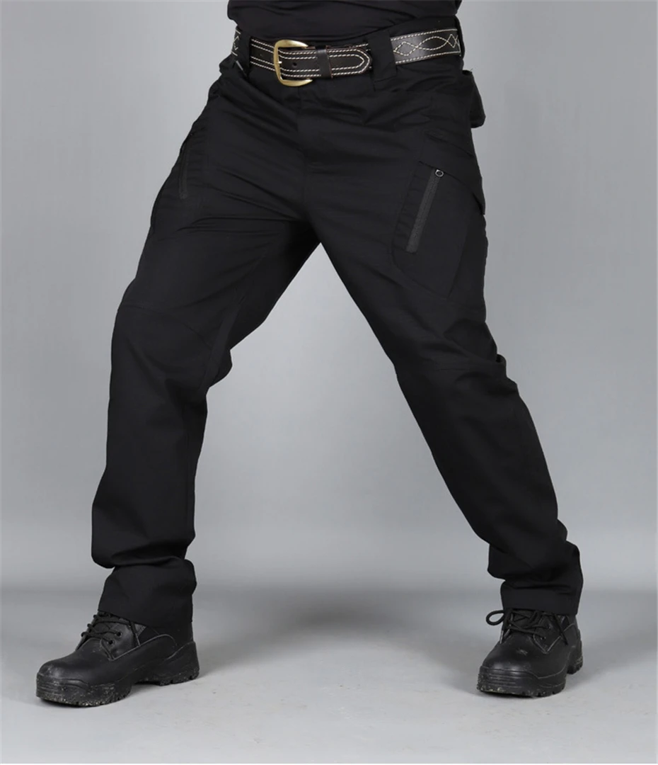 Брюки карго мужские уличные военные брюки повседневные мульти-карманные джоггеры Модные мужские s тактические брюки хаки зеленый HD411