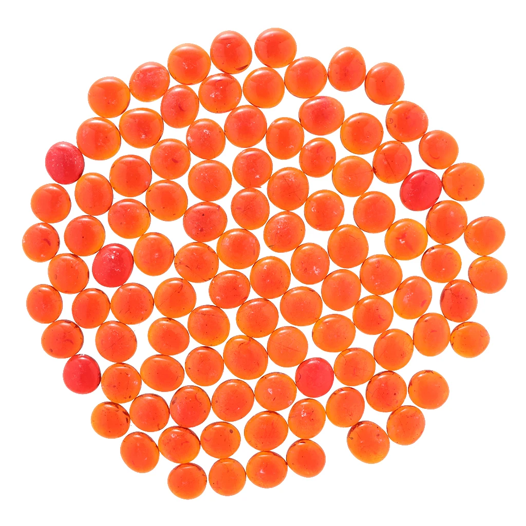 100 шт. красивые Разбрасыватели конфетти для стола Мраморные Шарики плоские боты рыбный бак галька стекло хрустальные камни светильник оранжевый