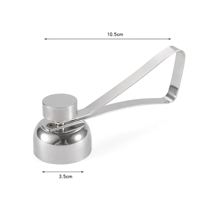 Kitchen Gadgets Egg Shell Opener Cutter Stainless Steel Egg Poaching Cups Separator Filter Egg Cooking Tools Kitchen Accessories L 3.5cm