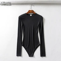 BRADELY MICHELLE Spring Autumn Women Casual Long-Sleeve O-neck Knitted Bodysuit Streetwear Skinny Elastic Jumpsuits - Image 3