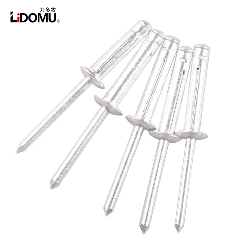 Rivets and fasteners rivets and screws 30/50pcs. folding blind rivet aluminium alloy rivet fold type 4.0mm 4.8mm for soft or plastic material