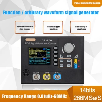 

JDS2800 60MHz Signal Generator Digital Control Dual-channel DDS Arbitrary Frequency Meter CLH@8