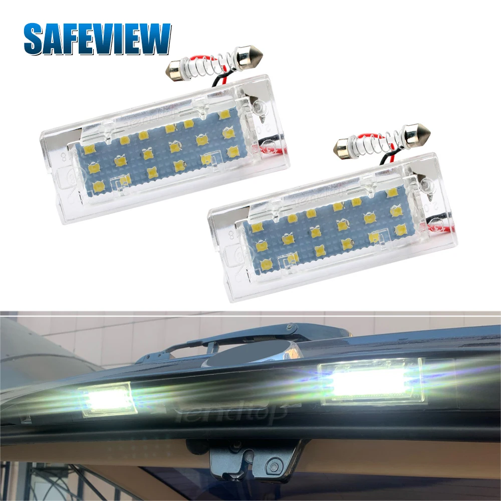 

18 SMD 3528 Светодиодные лампы без ошибок CANBUS номерной знак лампа для номерного знака светильник лампа светодиодный автомобиля для BMW E53 X5 2001-2006 E83 X3