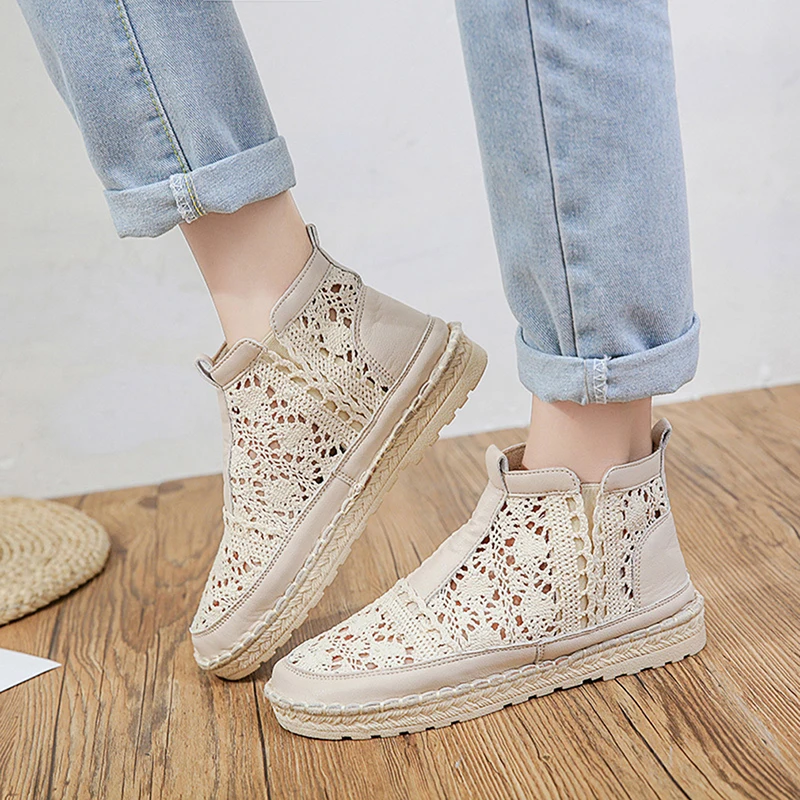 Women's Breathable Mesh Summer Shoes Lace Walking Shallow New Solid Non Slip Casual Shoes 2020