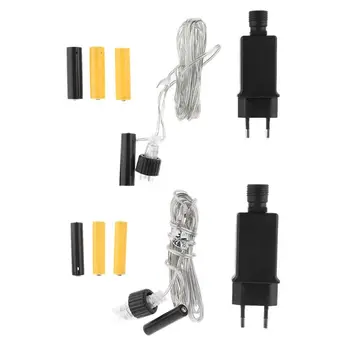 

EU Plug AA AAA Battery Eliminator Replace 2x 3x AA AAA Battery Power Supply Cable for Radio Holiday LED Light Electric Toy