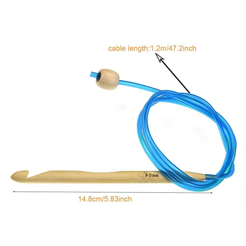 12-Size-3-0-10-0mm-Tunisian-Afghan-Crochet-Hooks-Set-with-Plastic-Cable-Carbonized-Bamboo (2)