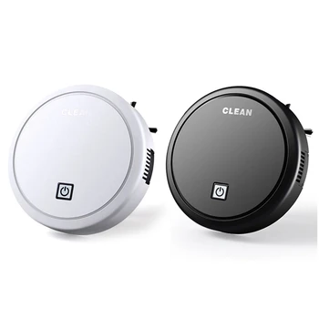 

2Pcs Usb Charging ligent Lazy Robot Wireless Vacuum Cleaner ing Vaccum Cleaner Robots - White & Black