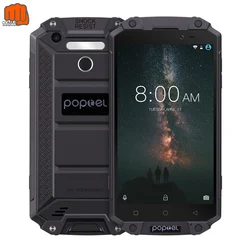 POPTEL P9000 Max IP68 водонепроницаемый ударопрочный мобильный телефон, экран 5,5 дюйма FHD, 4 Гб ОЗУ 64 Гб ПЗУ, Восьмиядерный MT6750V, 13 МП, NFC OTG, сканер отпеча...