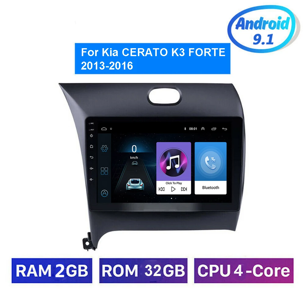 9 &quot2Din Android 10 1 автомобильный Радио мультимедийный видео плеер для Kia CERATO K3 FORTE 2013