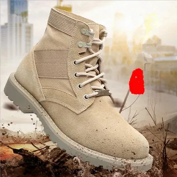 

Men Desert Tactical Military Boots Mens Work Safty Shoes SWAT Army Boot Zapatos Ankle Lace-up Combat Boots