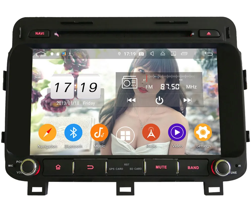 Klyde ips 4G wifi Android 9,0 Восьмиядерный 4 Гб ОЗУ 64 Гб ПЗУ DSP BT автомобильный DVD мультимедийный плеер стерео gps для Kia K5 Optima