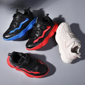 

Children New Spring Autumn Casual Flats,Kids Comfortable Breathable Outdoor Shoes With Loop Fasteners And Rubber Non-slip Sole